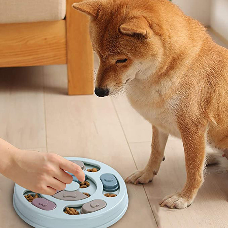 Interactive Dog Puzzle Feeding Bowl – Slow Feeder Toy for Smart Pet Mealtime Fun