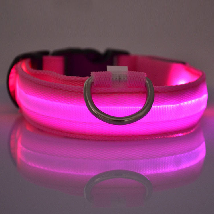 Rechargeable LED Dog Collar – Night Safety & Visibility for Pets