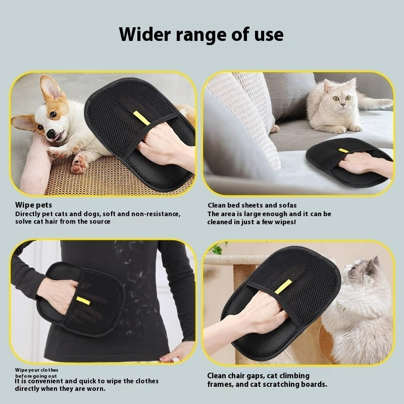 Pet Hair Remover Mitt – Dual-Sided Deshedding Glove for Dogs & Cats