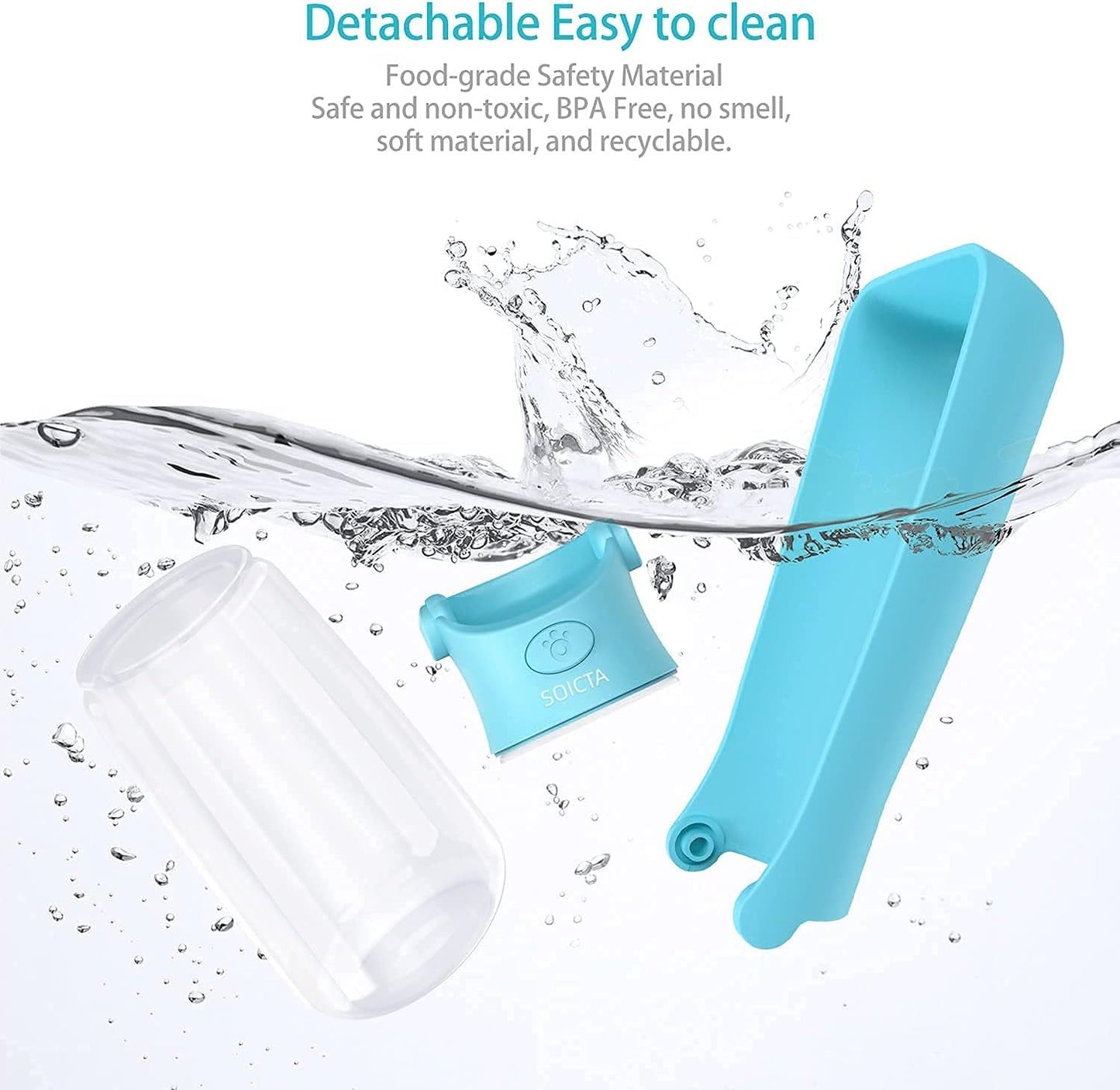 Portable Dog Water Bottle with Built-in Bowl – Leakproof Travel Water Dispenser for Small, Medium & Large Dogs