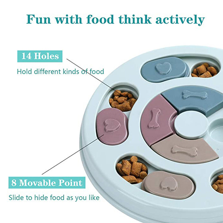 Interactive Dog Puzzle Feeding Bowl – Slow Feeder Toy for Smart Pet Mealtime Fun