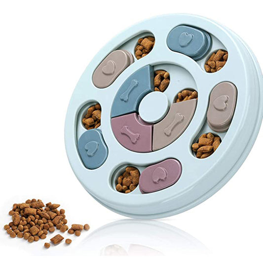 Interactive Dog Puzzle Feeding Bowl – Slow Feeder Toy for Smart Pet Mealtime Fun