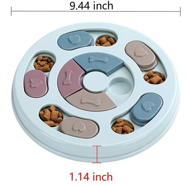 Interactive Dog Puzzle Feeding Bowl – Slow Feeder Toy for Smart Pet Mealtime Fun