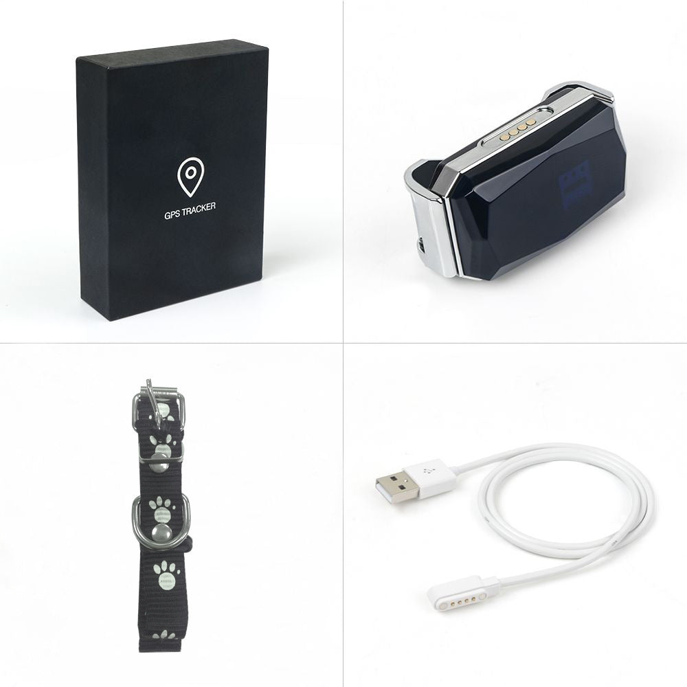 Collier GPS intelligent pour chiens et chats – Localisation en temps réel, étanche, longue durée de vie de la batterie, géolocalisation