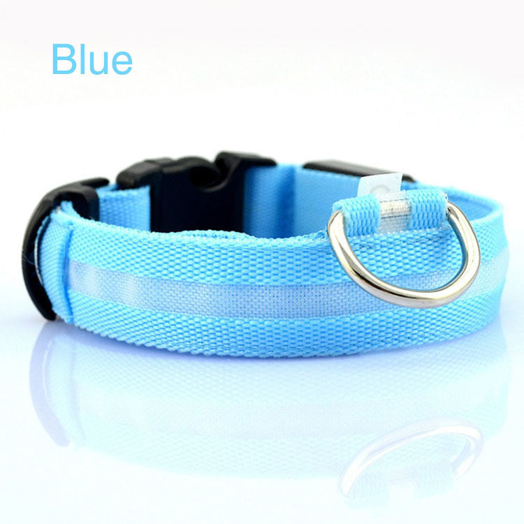 Rechargeable LED Dog Collar – Night Safety & Visibility for Pets