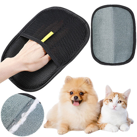 Pet Hair Remover Mitt – Dual-Sided Deshedding Glove for Dogs & Cats