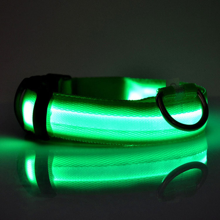 Rechargeable LED Dog Collar – Night Safety & Visibility for Pets